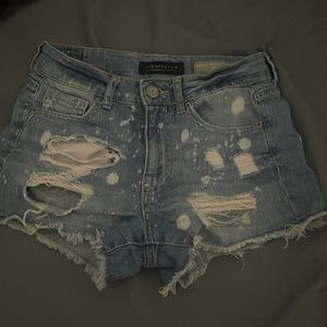 Aeropostale High-Waisted Ripped Shorty Shorts